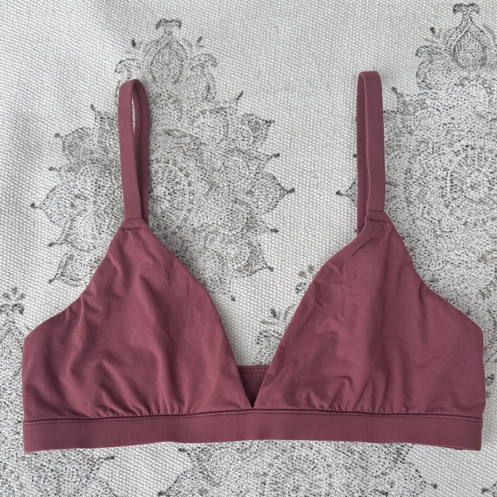 SKIMS Triangle Bralette - Mauve Pink